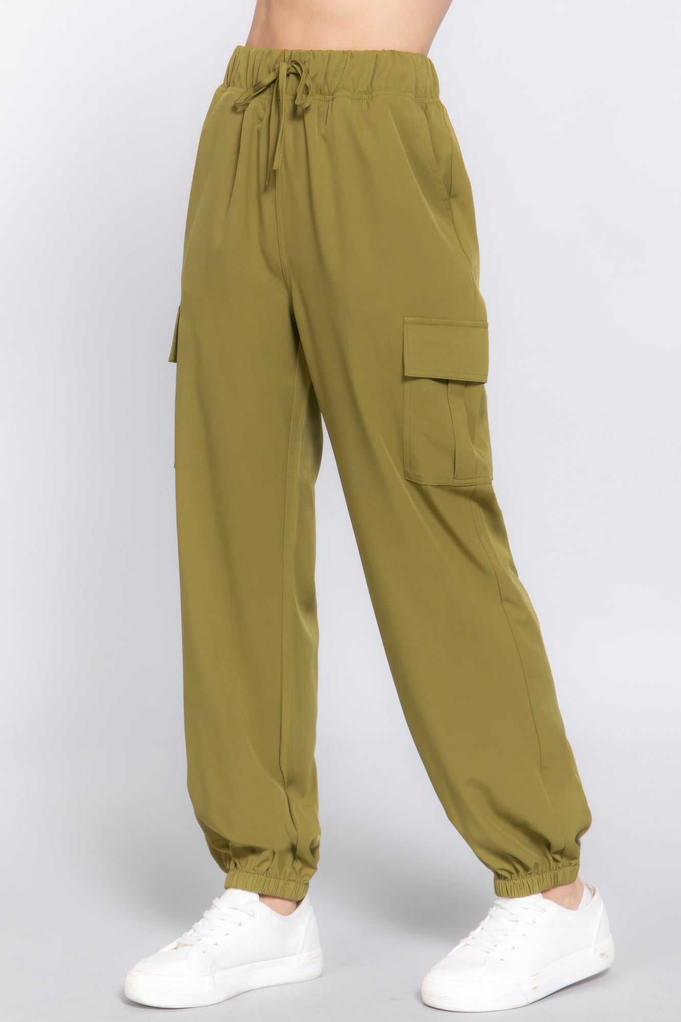 Woven Cargo Jogger Pants