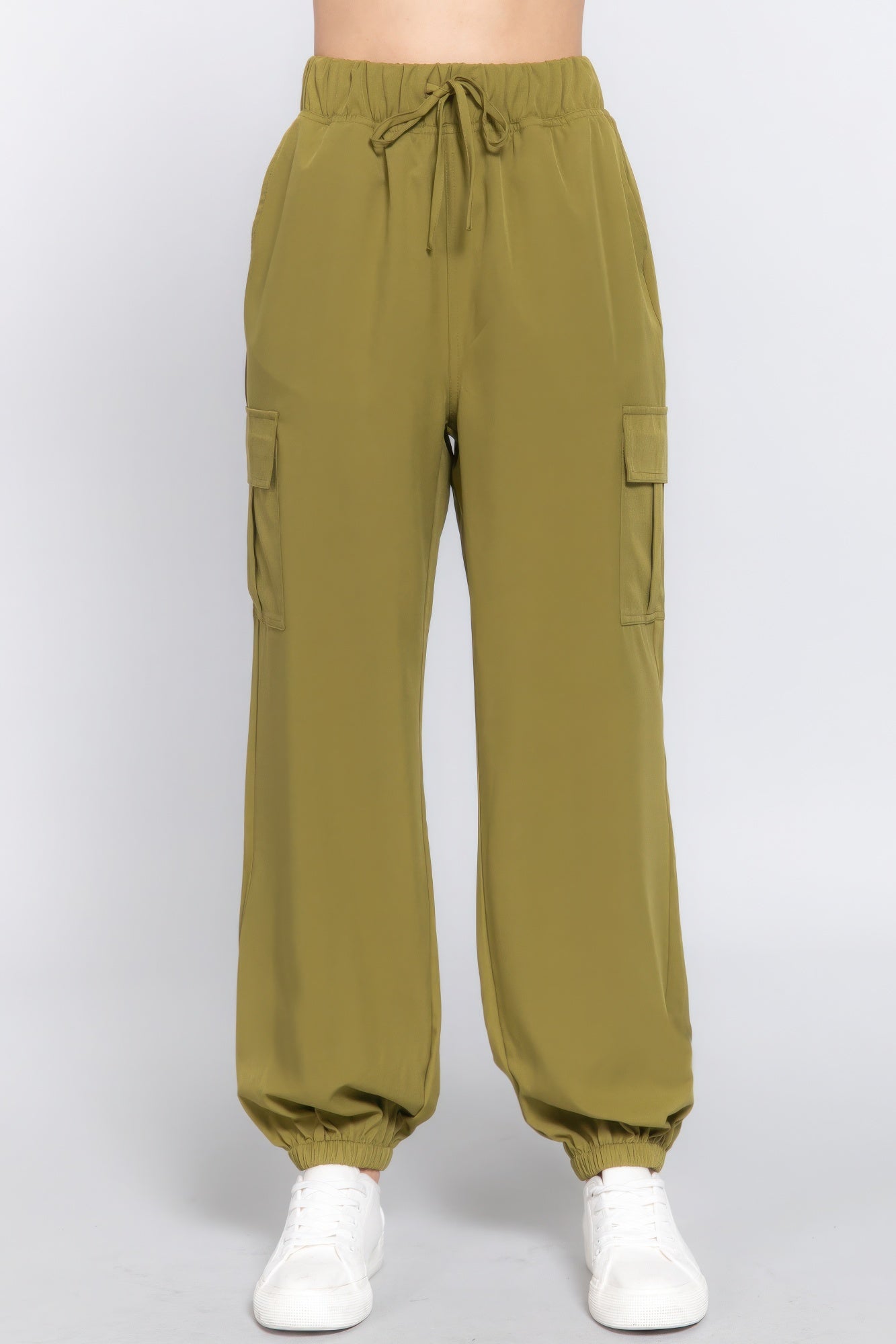 Woven Cargo Jogger Pants