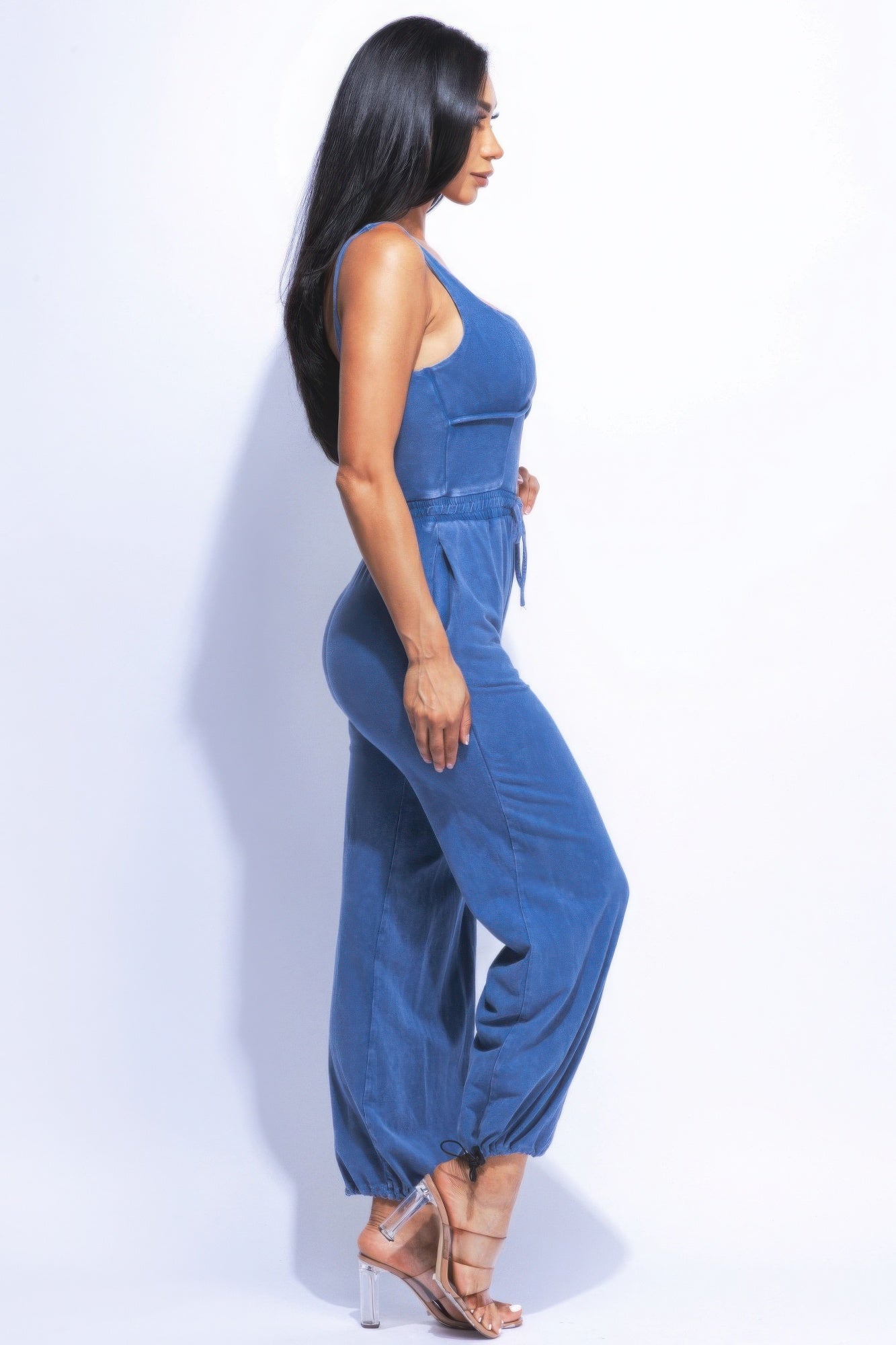 Casual Look Jumpsuit With adjustable Ankle Straps