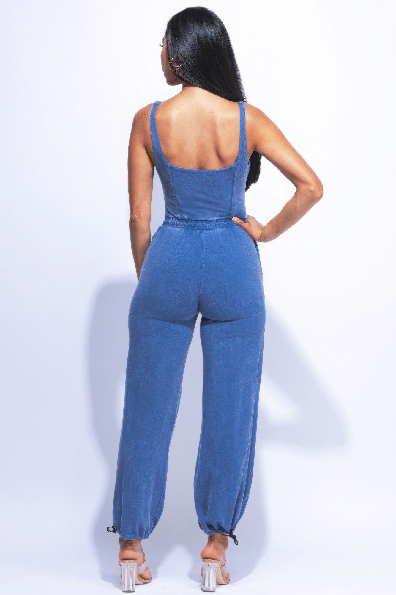 Casual Look Jumpsuit With adjustable Ankle Straps