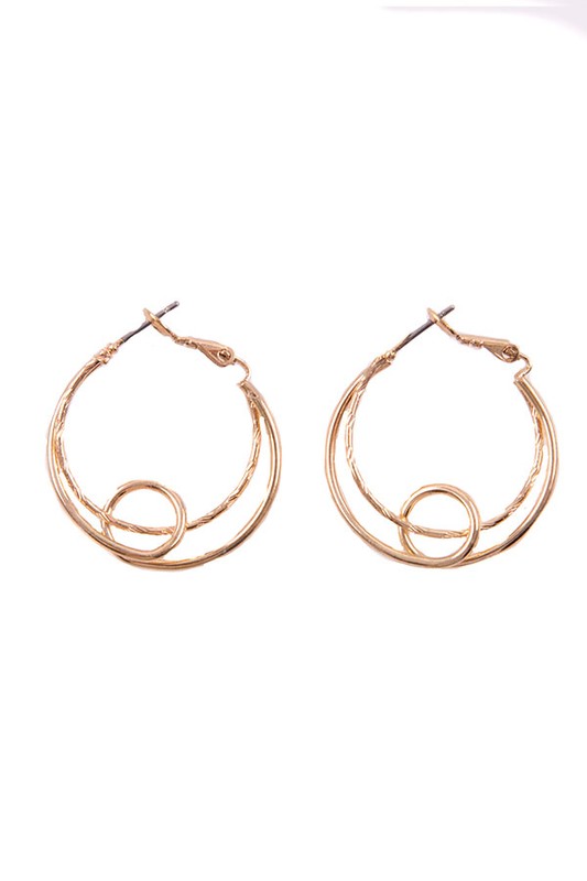 Chic Double Layer Hoop Earrings