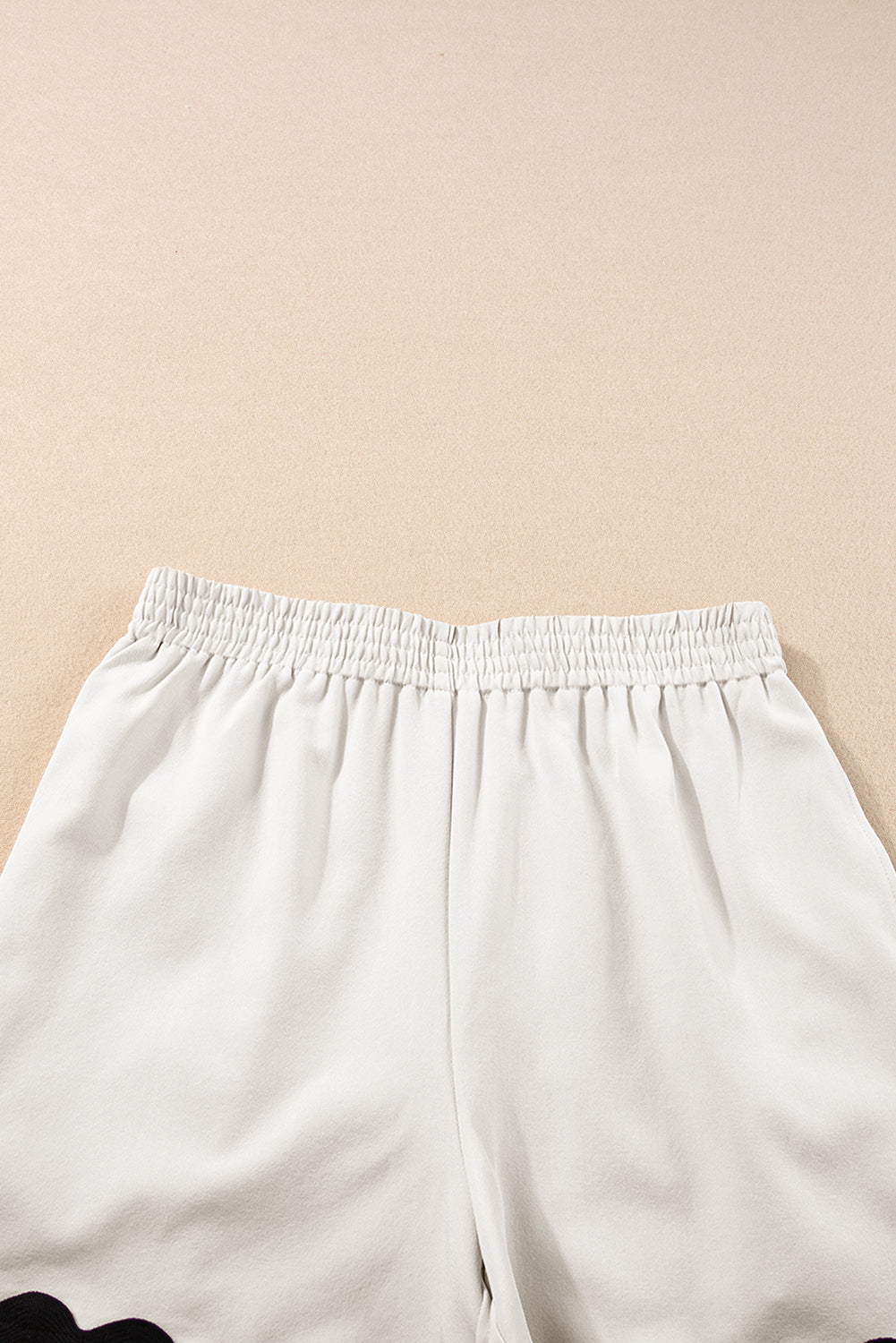 White Ricrac Trim Tank Top Shorts Set