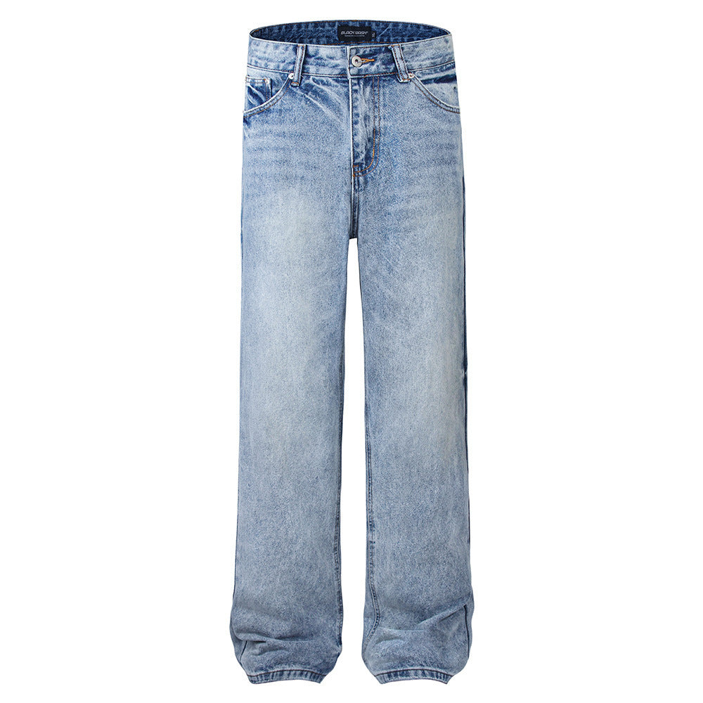 Men Washed Out Straight leg Jeans