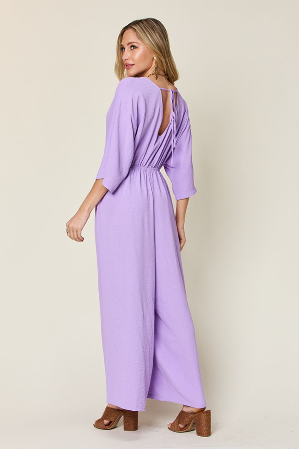 Double Take Plus Size Wide Leg Jumpsuit