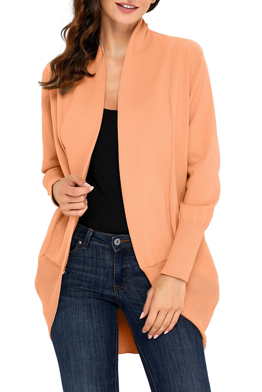 Khaki Super Soft Long Sleeve Blazer Cardigan