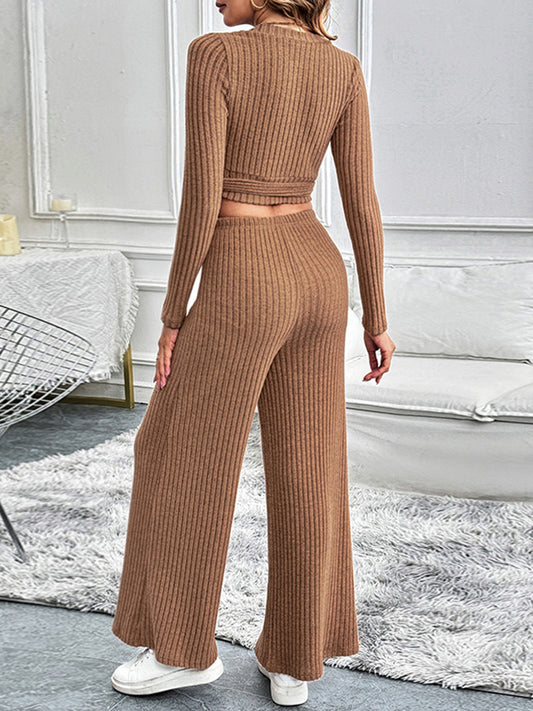 Any day Long Sleeve Top and Pants Set