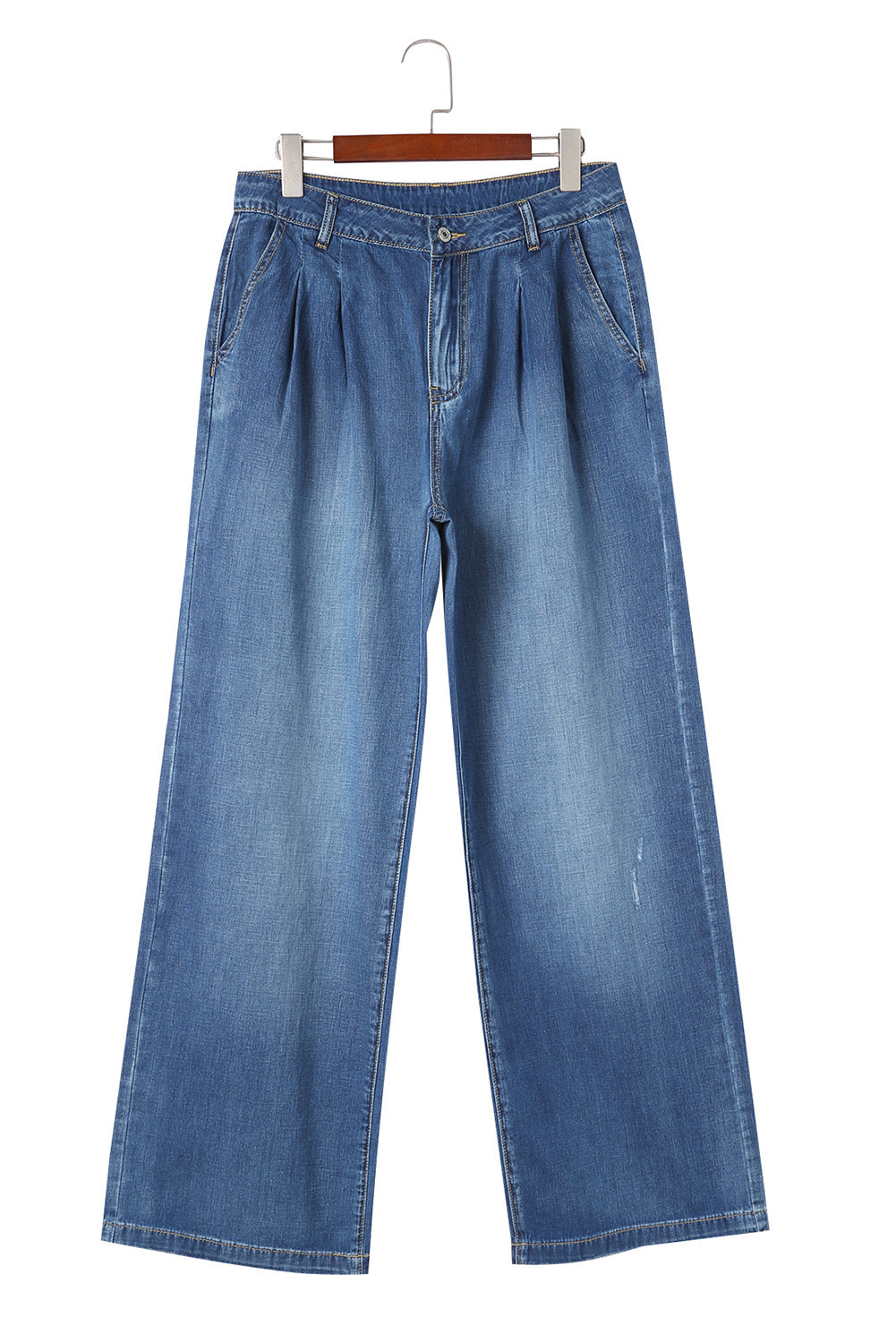 Blue loose Fit Wide Leg Jeans