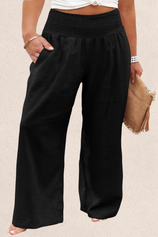 Plus Size
High Waist Wide Leg Pants