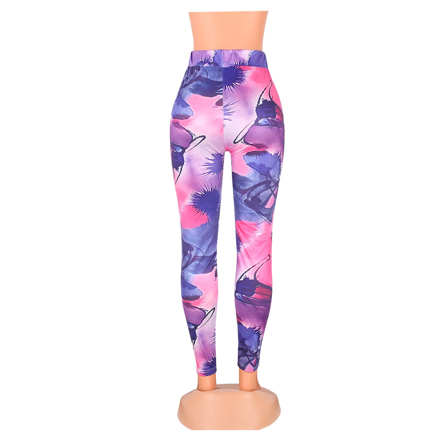 Casual Tye Dye Pencil Pants (Up to size 2X)