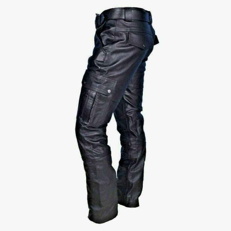 Men's PU  Leather Pants (up to Size 5X) May Run Small check Size Chart)