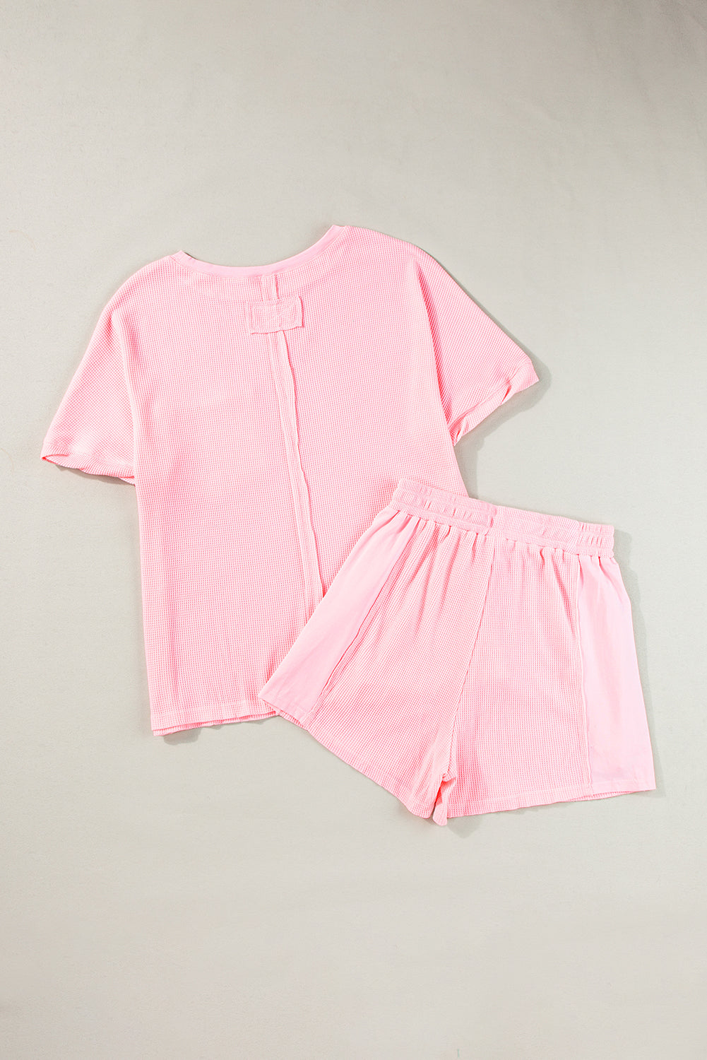 Light Pink Oversize Tee and Shorts Set