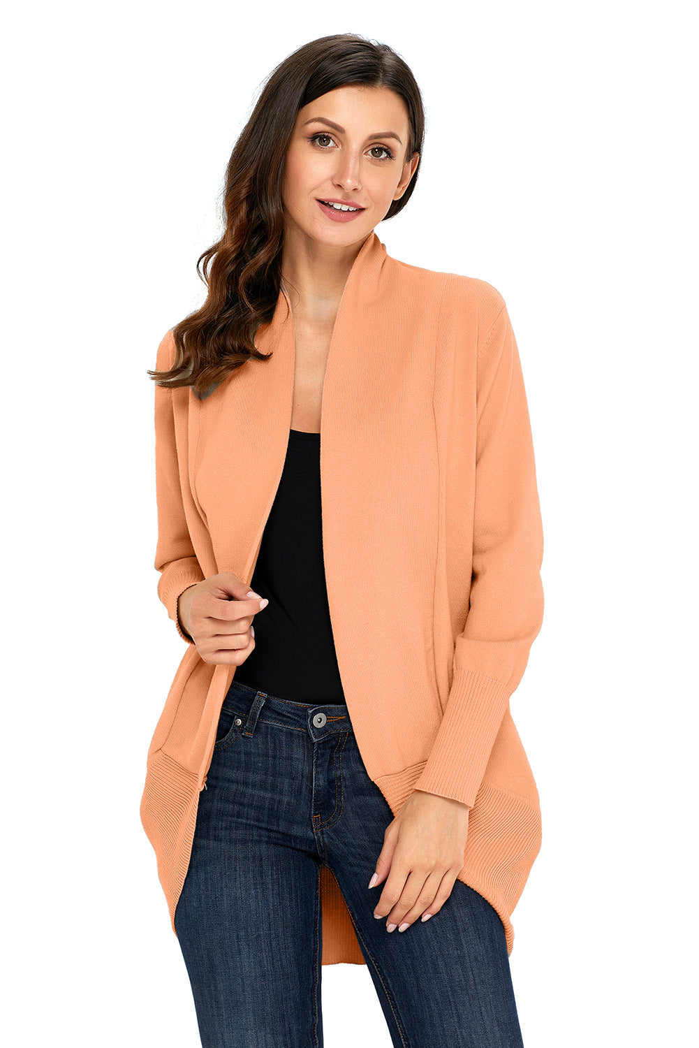 Khaki Super Soft Long Sleeve Blazer Cardigan