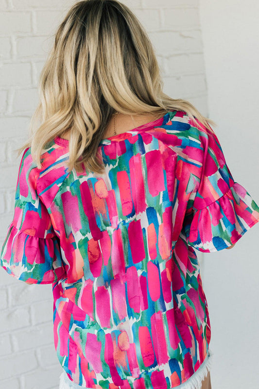 Plus Size Abstract Top