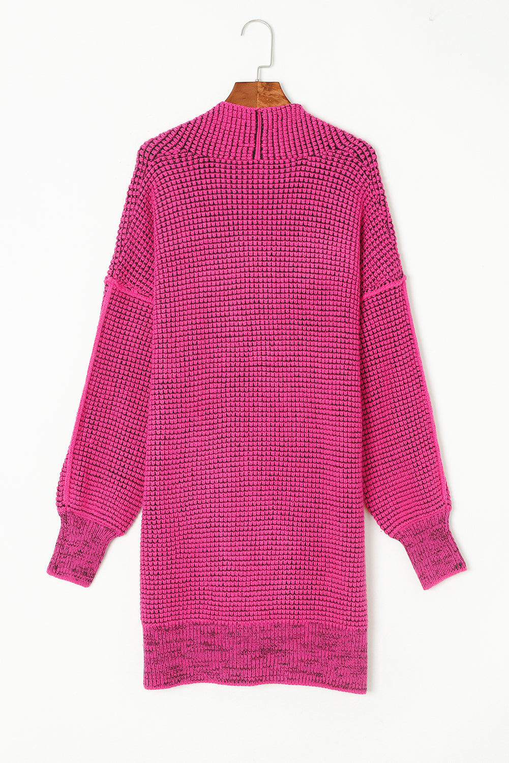 Small Print Knitted Open Front Cardigan