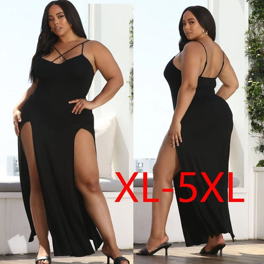 Plus Size 2Slits Sexy Dress