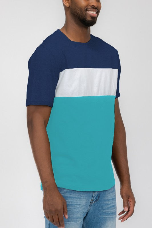 Color Block Short Sleeve T-shirt