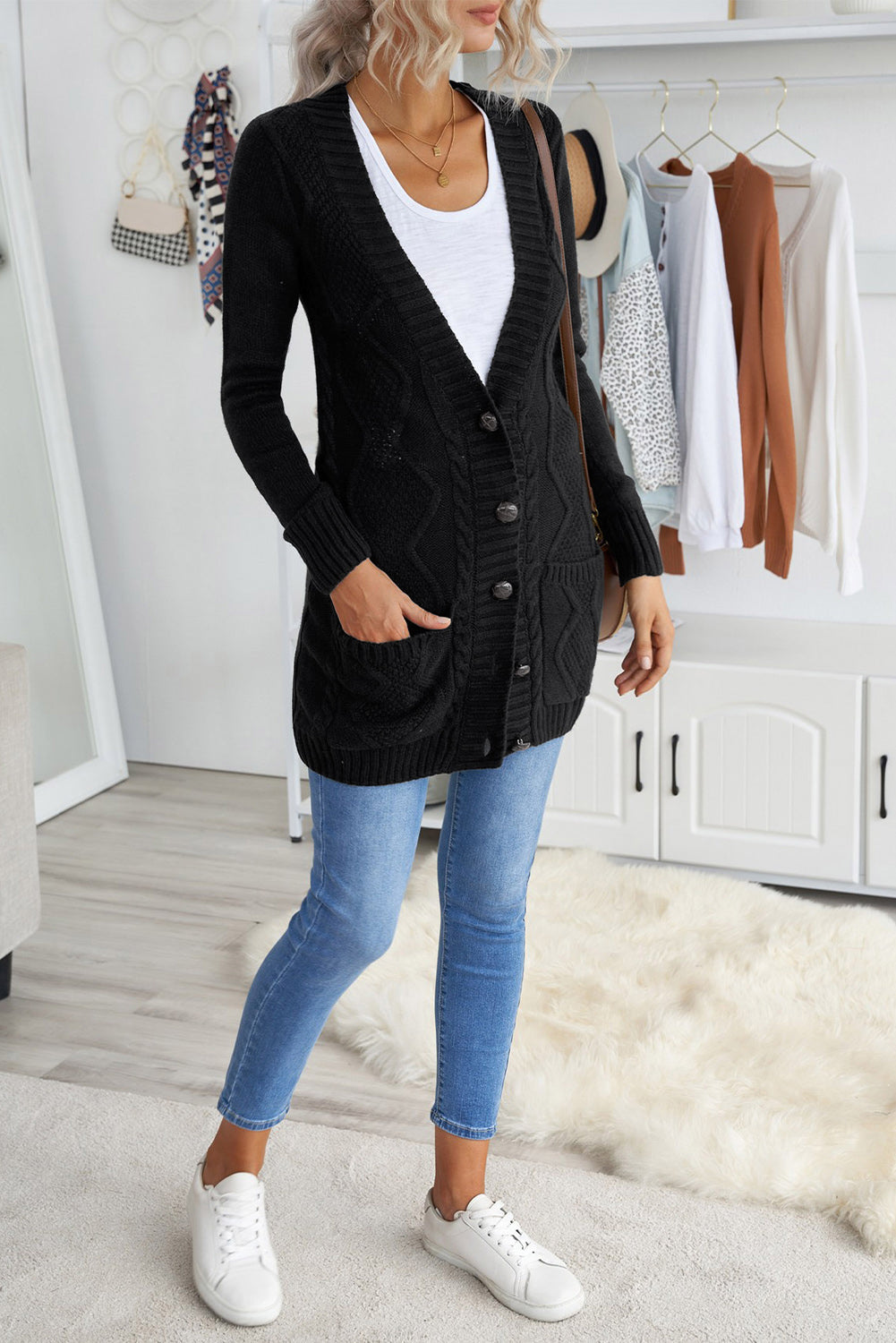 Comfy Front Pocketed Cardigan